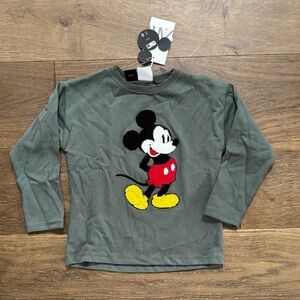 Zara Kids Mickey Mouse Disney Ruffled Tshirt 5y